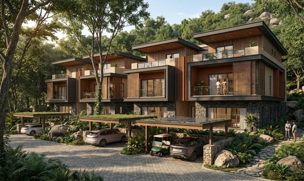 Verde Terrace - Contemporary elegance, framed by Nature. Designed as a clean, minimalist design that overlook Bwari's rolling hills, offering the perfect balance of community and personal sanctuary.